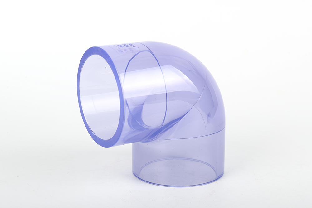 广河透明 90 度弯头